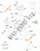 CYLINDER / HEAD for KTM 250 EXC 2012