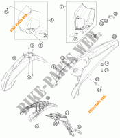 PLASTICS for KTM 250 EXC 2012