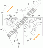 TANK / SEAT for KTM 250 EXC 2012