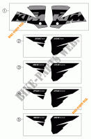 STICKERS for KTM 250 EXC 2004