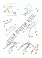 PLASTICS for KTM 200 EXC 2007