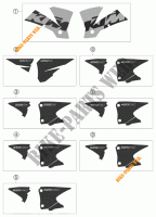 STICKERS for KTM 525 SX RACING 2003