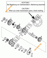 GEARBOX COUNTERSHAFT for KTM 380 SX 1999