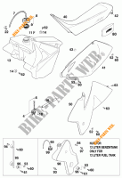 TANK / SEAT for KTM 380 SX 1999