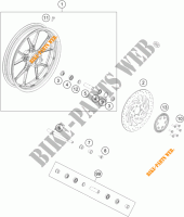 FRONT WHEEL for KTM RC 125 BLACK ABS 2014