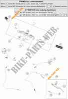 HANDLEBAR / CONTROLS for KTM RC 125 BLACK ABS 2014