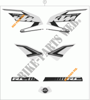 STICKERS for KTM RC 125 BLACK ABS 2014