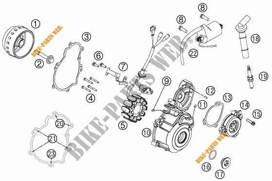 IGNITION SYSTEM for KTM 250 SX-F 2013