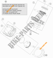 CYLINDER for KTM 1290 SUPER DUKE R SPECIAL EDITION ABS 2016