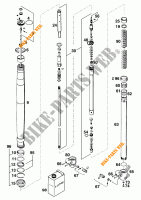 FRONT FORK (PARTS) for KTM 125 SX MARZOCCHI/OHLINS 1995