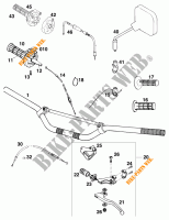 HANDLEBAR / CONTROLS for KTM 125 SX MARZOCCHI/OHLINS 1995