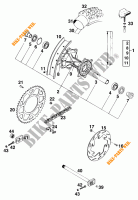 REAR WHEEL for KTM 125 SX MARZOCCHI/OHLINS 1995