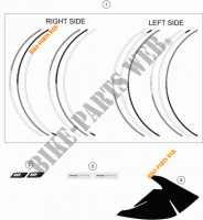STICKERS for KTM 1290 SUPER DUKE R SPECIAL EDITION ABS 2016