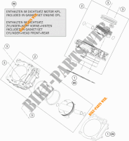 CYLINDER for KTM 1290 SUPER DUKE R SPECIAL EDITION ABS 2016