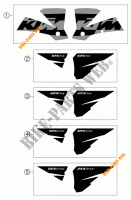 STICKERS for KTM 125 SX 2004