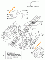 CRANKCASE for KTM 125 SX 2001