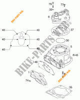 CYLINDER for KTM 125 SX 2001