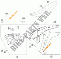 TANK / SEAT for KTM 450 SX-F 2015
