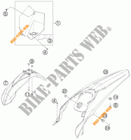 PLASTICS for KTM 450 SX-F 2012