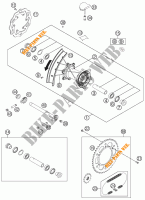 REAR WHEEL for KTM 450 SX-F 2012