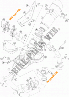 EXHAUST for KTM 1290 SUPER DUKE R WHITE 2017