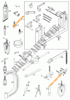 SPECIFIC TOOLS (ENGINE) for KTM 400 SX RACING 2000