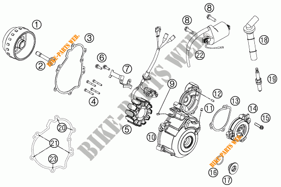 IGNITION SYSTEM for KTM 350 SX-F 2012