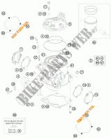 CYLINDER / HEAD for KTM 250 SX 2015