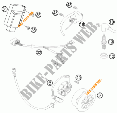 IGNITION SYSTEM for KTM 250 SX 2008