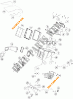 AIR FILTER for KTM 1290 SUPER DUKE R ORANGE ABS 2016