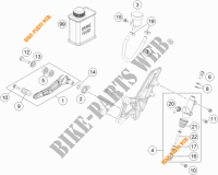 REAR BRAKE MASTER CYLINDER for KTM 1290 SUPER DUKE R BLACK ABS 2016