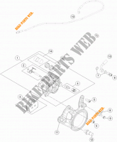 REAR BRAKE CALIPER for KTM 1290 SUPER DUKE R ORANGE ABS 2016