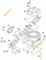 CYLINDER / HEAD for KTM 105 SX 2006