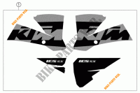 STICKERS for KTM 105 SX 2004