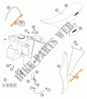TANK / SEAT for KTM 105 SX 2004