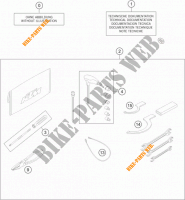 TOOL KIT / MANUALS / OPTIONS for KTM 1290 SUPER DUKE R ORANGE ABS 2016