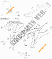 TANK / SEAT for KTM 85 SX 17/14 2018