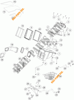 AIR FILTER for KTM 1290 SUPER DUKE R ORANGE ABS 2016