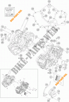 CRANKCASE for KTM 1290 SUPER DUKE R ORANGE ABS 2016