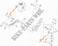REAR BRAKE MASTER CYLINDER for KTM 1290 SUPER DUKE R ORANGE ABS 2016