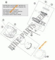 CYLINDER for KTM 1290 SUPER DUKE R ORANGE ABS 2015
