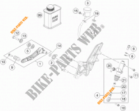 REAR BRAKE MASTER CYLINDER for KTM 1290 SUPER DUKE R ORANGE ABS 2015