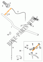 HANDLEBAR / CONTROLS for KTM 60 SX 2000