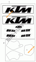 STICKERS for KTM 60 SX 2000