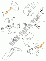 TANK / SEAT for KTM 60 SX 2000