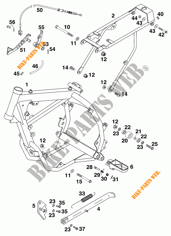 FRAME for KTM 60 SX 1998