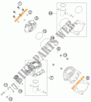 CYLINDER / HEAD for KTM 50 SX MINI 2016