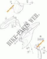 PLASTICS for KTM 50 SX MINI 2016