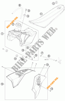 TANK / SEAT for KTM 50 SX MINI 2012