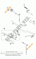 HANDLEBAR / CONTROLS for KTM 50 SX MINI ADVENTURE 2002